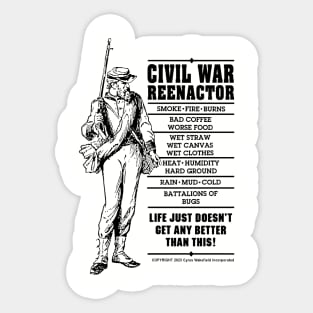 Civil War Reenactor Sticker